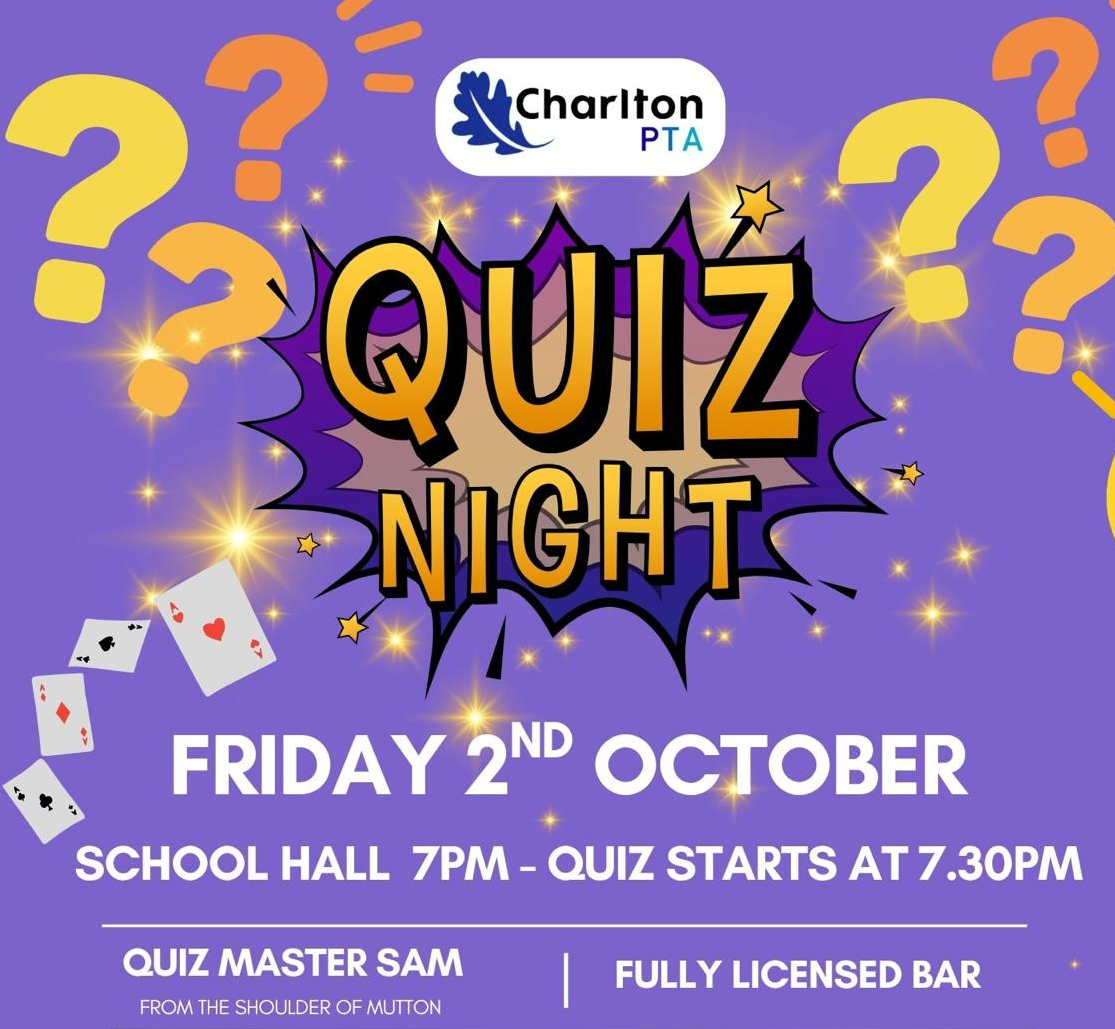 PTA Quiz Night 2026 - Friday 2nd Oct @ 7pm